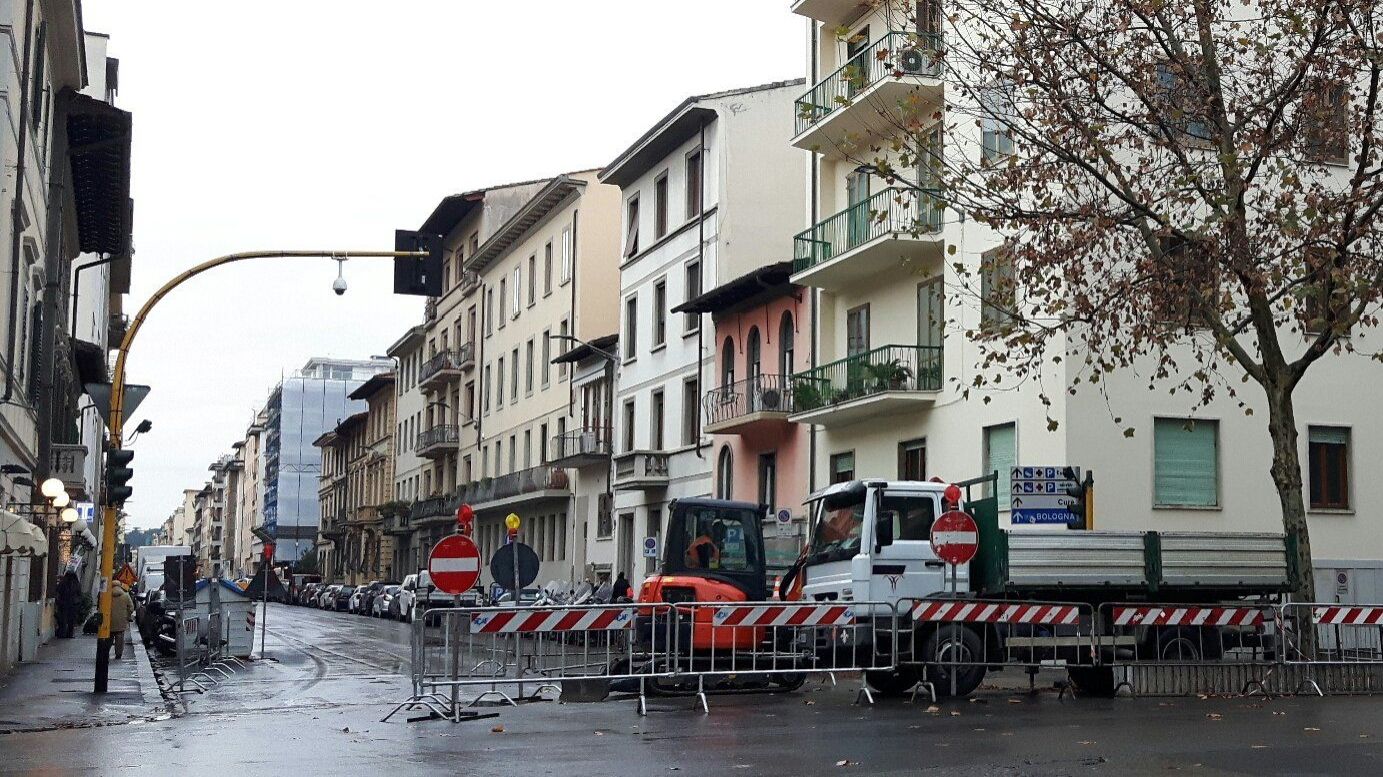 Firenze, lavori urgenti in via Masaccio