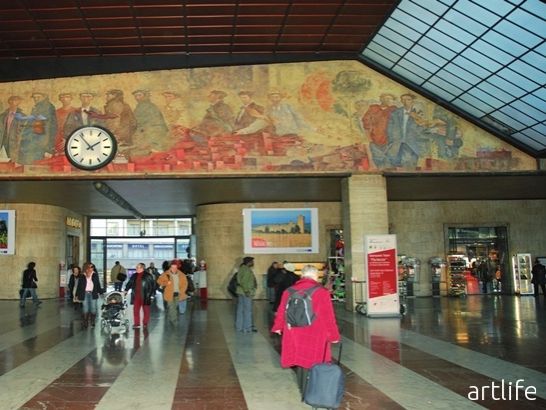 Partenze L Affresco Della Stazione Di Santa Maria Novella