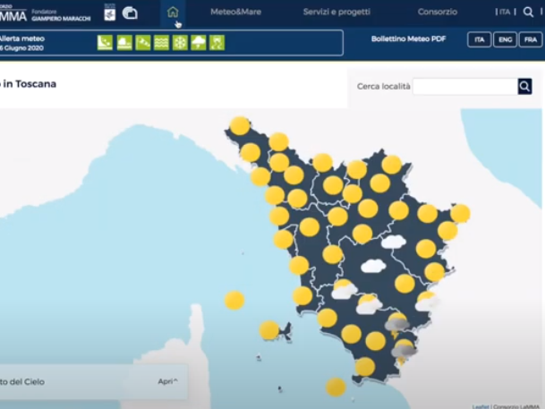 Meteo Nuovo Sito Per Il Lamma Raddoppiano Le Previsioni Giornaliere Per La Toscana