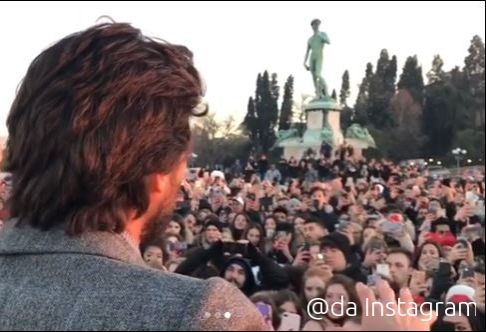 Firenze Folla In Delirio Per Le Riprese De La Casa Di