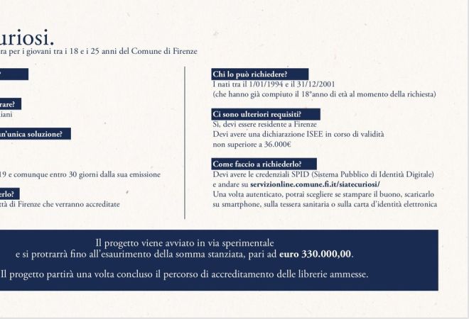 Firenze Il Comune Lancia Siate Curiosi Un Contributo